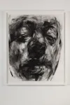 (SOLD) Scuff, charcoal on paper, 140 x 110cm, 2020