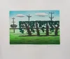 Square Hedge, 6/25, 430 x 350mm, Coloured etching with aquatint