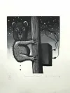 (SOLD) Reg Mombassa, Koala with mask, etching with aquatint, 400 x 500mm