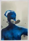 Ariki 8-Tawhaio en bleu, 860 x 650mm, graphite, pigment ink, wax, studio dust on paper