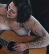 Anika Moa (detail), acrylic on board, 2018